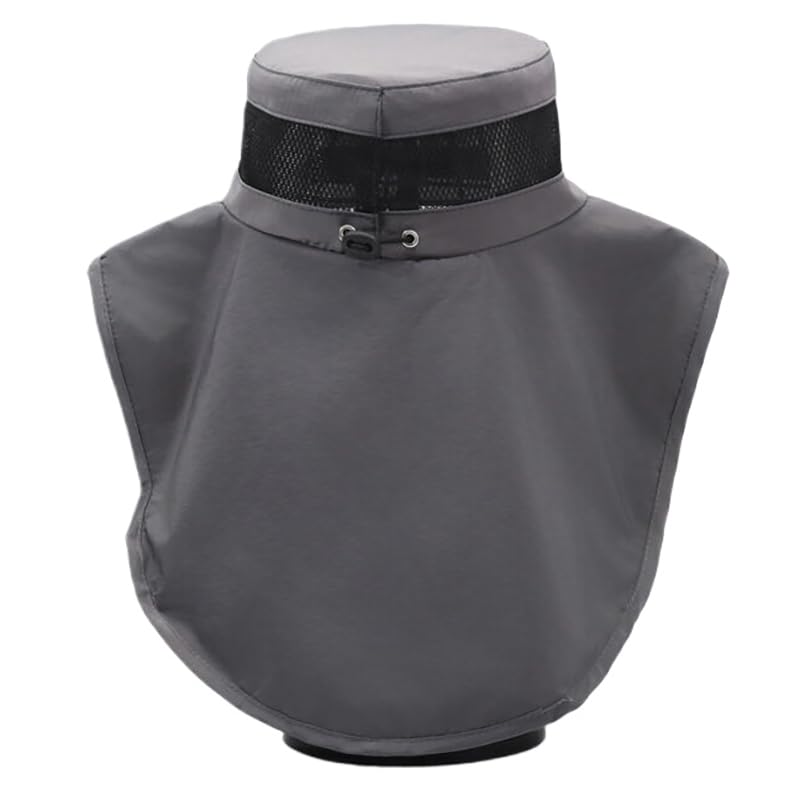 Cappello da Sole Esterno a Larga Tesa di Protezione UV Cappello da Pesca con Foro di Coda di Cavallo per lembo del Collo per Gli Uomini Protezione dal Sole UV Pesca/Giardinaggio/Nautica all'aperto