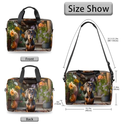 Maletín para portátil unisex 15.7x3x11.8 in resistente al agua miniatura 6