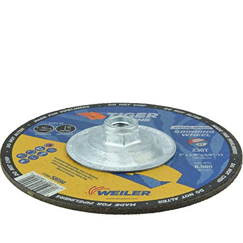 Image of Weiler 58094 7 inch x 1 /8 inch Tiger Pipeline, Z30T, 5 /8 inch-11 Nut (Pack of 10)
