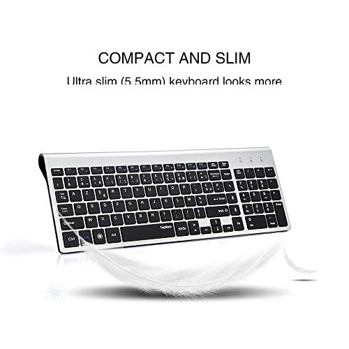 TopMate km9001 Set Tastiera e Mouse Senza Fili per...