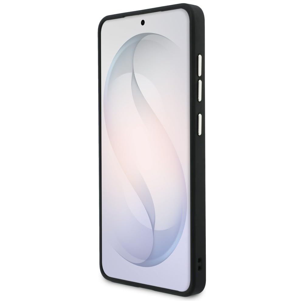 CG MOBILE Guess etui + smycz 4G, duża bransoletka ze strasu, trójkątna bransoletka kompatybilna z MagSafe do Samsung Galaxy S26 Ultra (czarna)