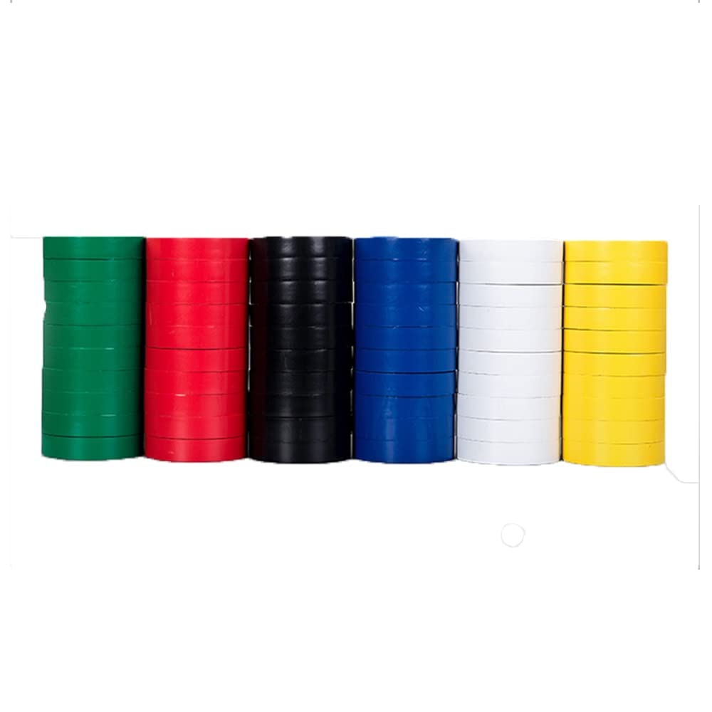 Nastro isolante elettrico, nastro elettrico, 7pcs nastro isolante colorato 1,7 cm * 18 m filo bendaggio elettrico impermeabile for isolamento