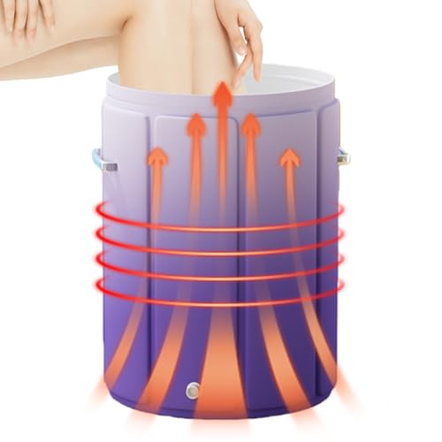 Vasca per piedi pieghevole, per rilassamento muscolare, per polpacci, vasca per piedi portatile per ammollo con supporto confortevole, robusta spa per donne, uomini, anziani, perfetta per casa