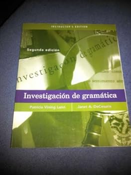 Paperback Investigacion Gramatica (Instructor's Edition) Book