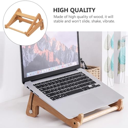 Base Ajustable de Madera para Laptop con Estante de Almacenamiento miniatura 7