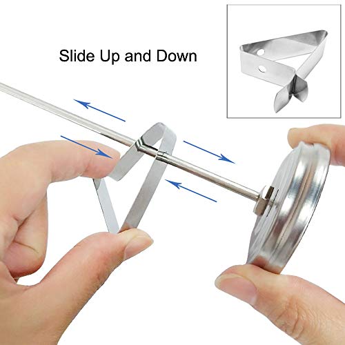 image for Efeng Candy Thermometer,Turkey Fryer Thermometer with Pot Clip & 15