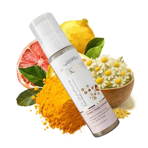 Image of De-Tanning Glutathione Face Wash for Women & Men | Vitamin C, turmeric & allantoin for pigmentation, dark spots & brighness | Gentle GEL face wash for daily use