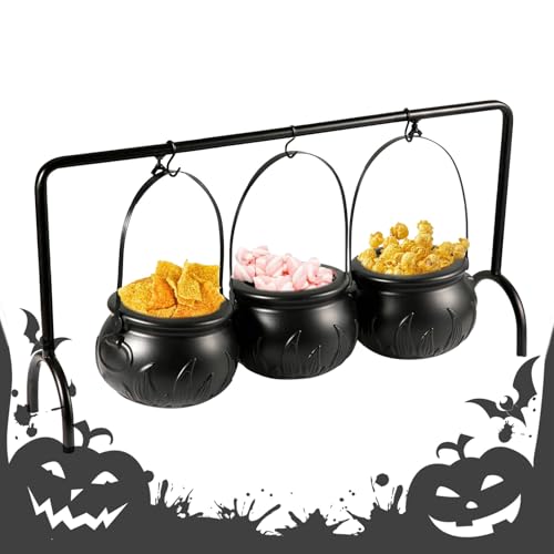 Chaudron de sorcière en fer pour service de table et décoration