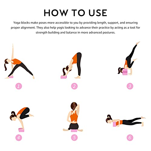 Overmont Blocchi Yoga 2 Pezzi - Mattone Yoga in