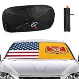 Parasol para parabrisas de coche, bandera de España, parasol plegable para ventana delantera, protector de visera para la mayoría de sedán, SUV, camiones, accesorios de coche