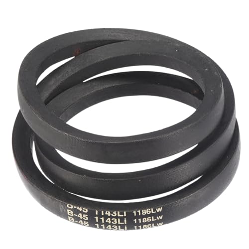 Image of uxcell 3 Pack B45 Classic Wrapped V-Belt, 48 inch Outside Circumference Wrapped Industrial Rubber V-Belt B Profile V-Belt for Industrial Machinery Equipment, Black