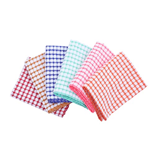 Hemobllo 6Piezas Paños de Cocina de Doble Cara Toallas Alta Absorción Colores Asortidos Limpieza y Uso Cocina