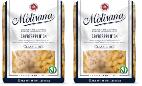 La Molisana Cavatappi N°34 Pasta, 16 oz, Premium Italian Durum Wheat Semolina, High Protein 14%, Bronze Die Cut Spiral Pasta for Superior Sauce Grip, Firm Al Dente Texture, Ideal for Mac & Cheese, Pasta Salads & Creamy Sauces, Made in Italy image 3