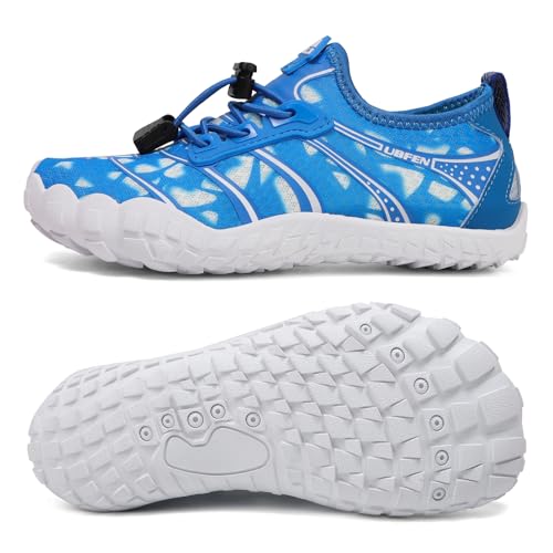 Image of UBFEN Kids Water Shoes for Boys Girls Quick-Dry Swim Aqua Socks | Lightweight, Barefoot-style, Perfect for Water parks, Beach, Pool, Kayak, Creek Hiking, Camping, Toddler, Little Kid, Big Kid