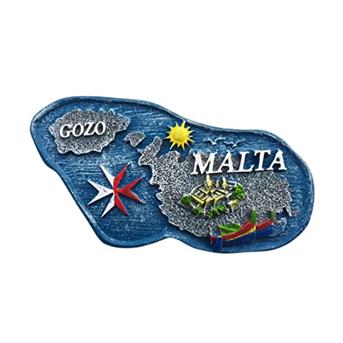 Gozo Kühlschrankmagnet, Motiv: Malta-Karte, Reise-Souvenir,...