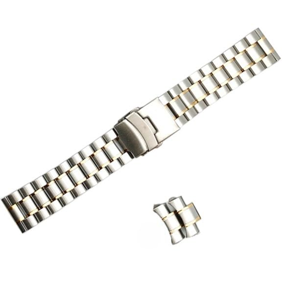 Bracelet montre acier inoxydable 18mm 20mm 22mm 24mm boucle pliante métal