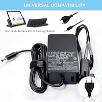XITAIAN 53W 12V 4A 1536 Adapter Netzteil Ladegerät Ladekabel Ersatz für Microsoft Surface Pro 3 Docking Station Model 1627 1664(4.5mm*3.0mm) – Ansicht 4