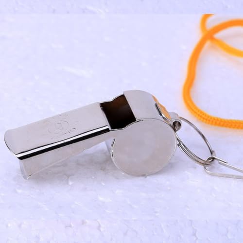 Silbato de árbitro de acero inoxidable con estuche plástico miniatura 5