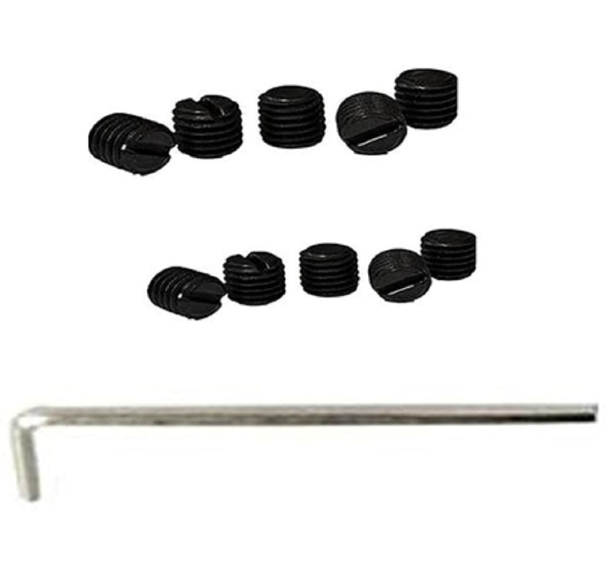10 PCS 2 Size #6-48 and #8-40 Plug Screws Kit for Gun's Receiver Mounts Compatible with Models 70 700 10/22 Models 336, 444, 1894, 1895, 39A (Hex.Key Included) Black Oxide Steel
