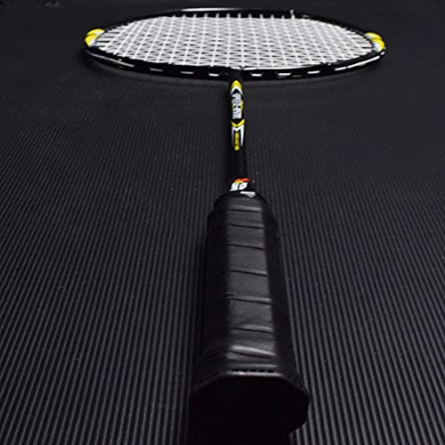 Kit badminton profissional c/raquete fibra carbono + peteca