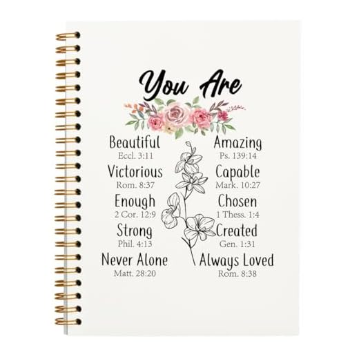 Christian Journals Gifts for Women Spiral Notebook