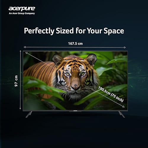 Image of Acerpure 190 cms (75 inch) Advance G Series Smart QLED Google OS TV AP75QG96MGS5