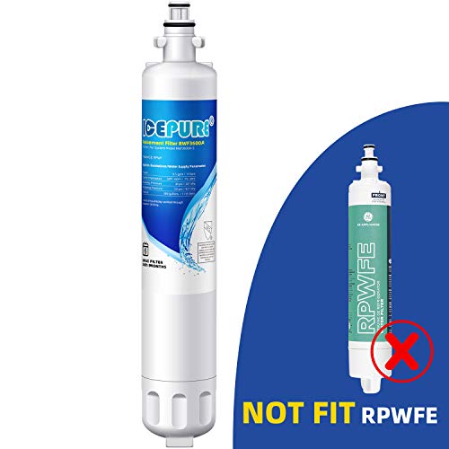 ICEPURE RPWF Refrigerator Water Filter Replacement For GE RPWF(NOT FOR RPWFE), WATER SENTINEl