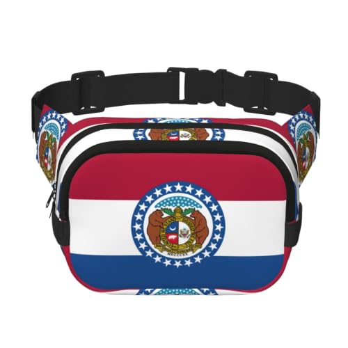 Sac banane double couche Missouri avec compartiments spacieux pour le sport