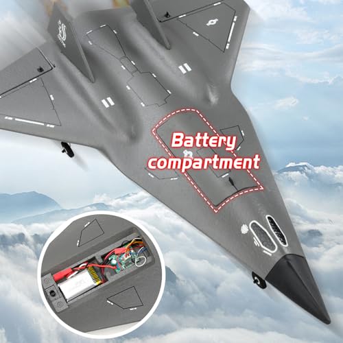 Image of FX9672 RC Airplane, 4CH Remote Control Fighter Jet for Beginners Adults