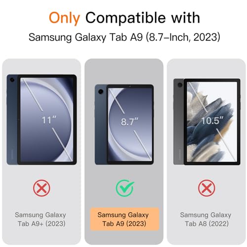 Image of JETech Cover Case for Samsung Galaxy Tab A9 8.7-Inch 2023, Slim Folio Stand Protective Tablet Cover, Multi-Angle Viewing (Navy)