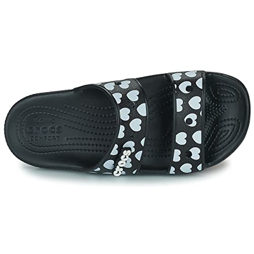 Image of Crocs Classic Heart Print Sandal