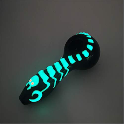 image for OSPITUR Handmade 4 inch Blown Glass Crafts Tube Decorative Bowl (Gecko
