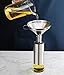 New Star Foodservice Stainless Steel Funnel with Detachable Strainer/Filter, 5