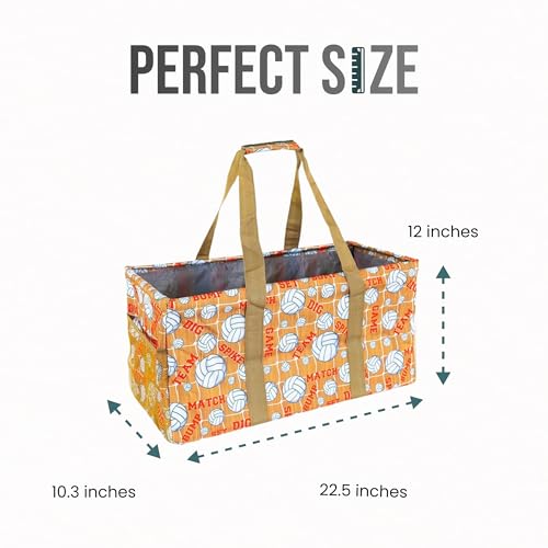 Image of Extra Large Utility Tote Bag - Oversized Collapsible Pool Beach Canvas Basket