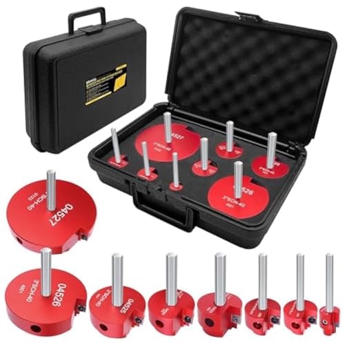 Aboiled Lot de 8 alésoirs de tuyauterie en PVC, économiseur de douilles en PVC, compatible avec les forets standard 1/2, outil d'alésage de tuyau en PVC, , facile à installer