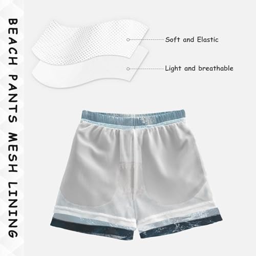 Blue Shark Water Swim Trunks for 8-12 Years Swim Beach Shorts Kids Swimwear Board Shorts Bathing Suit Swimming Essentials4