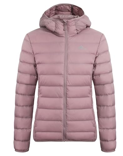 Pioneer Camp Puffer Jacket Womens with Hood Packable Down Winter Coats Lightweight Waterproof 650 Fill Insulated Puffy Jackets