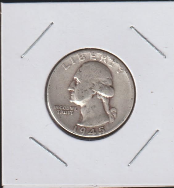 1945 Washington (90% Silver) Quarter Very Good