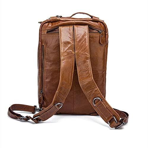Mens Crossbody Messenger Bags Men's Bag Leather Crossbody Bag Retro Shoulder Bag for Work Business4