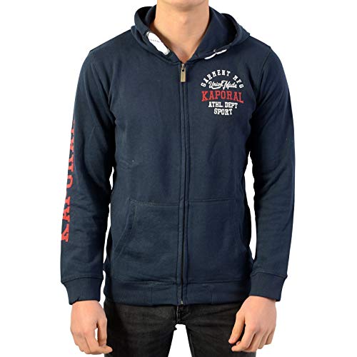 Azak sweat zip garçon avec capuche protectrice et poches zippées