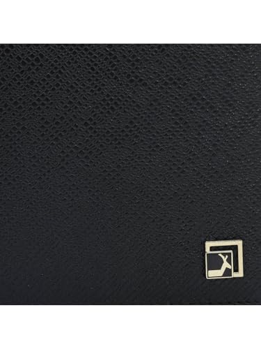 Image of Da Milano RFID Protected Leather Wallet for Men with Card Slot - Black (0693OL)