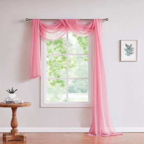 LinenZone 216-Inch Window Scarf