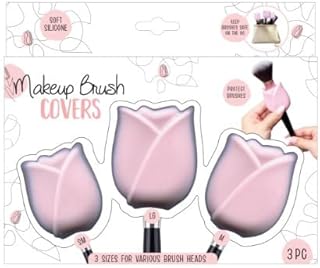 Paquete de 3 fundas para brochas de maquillaj...