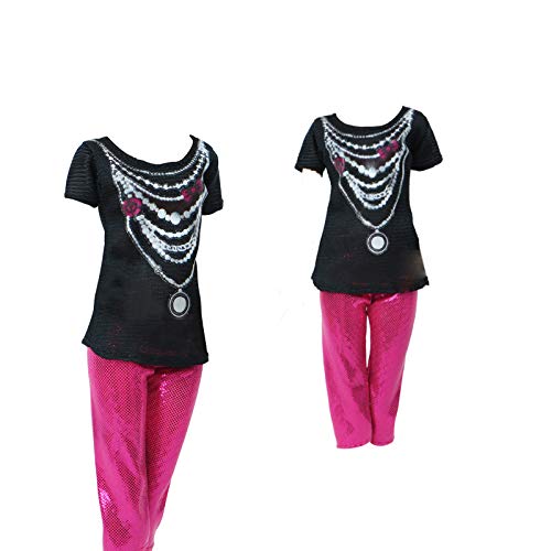 Bjdbus 5 Sets Colorful Outfit Short Sleeves Shirt Vest Blouse Pants Denim Skirt Fashion Clothes For 11.5 Inch Girl Doll Dressing Up Accessories #TOP5