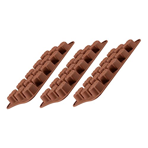 CIYODO 3 Piezas Molde de silicona de molde de de chocolate azúcar conformado molde de chocolate moldes de chocolate moldes de dulces de chocolate gel de sílice