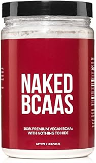 Naked BCAAs Amino Acids Powder - 100 Servings - Vegan Unflavored Branched Chain
