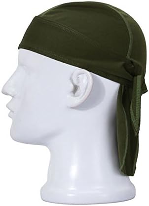 Wicking Adjustable Cycling Skull Cap Beanie Dew Doo Rag for Outdoor Running Sports Head Wrap