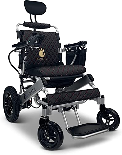 Majestic - 2022 New Lightweight Electric Wheelchair - Remote Control Electric Wheelchairs Light Foldable Portable Motorized Power Chair Mobility Aid Electric Wheelchair For Adults (20" Seat Width) #TOP29