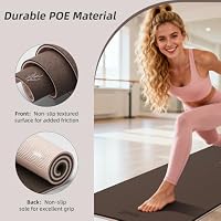 HAHE Wide Yoga Mat 72"x32"x0.4" Thick Pilates Mat with Carrying Strap — image 2