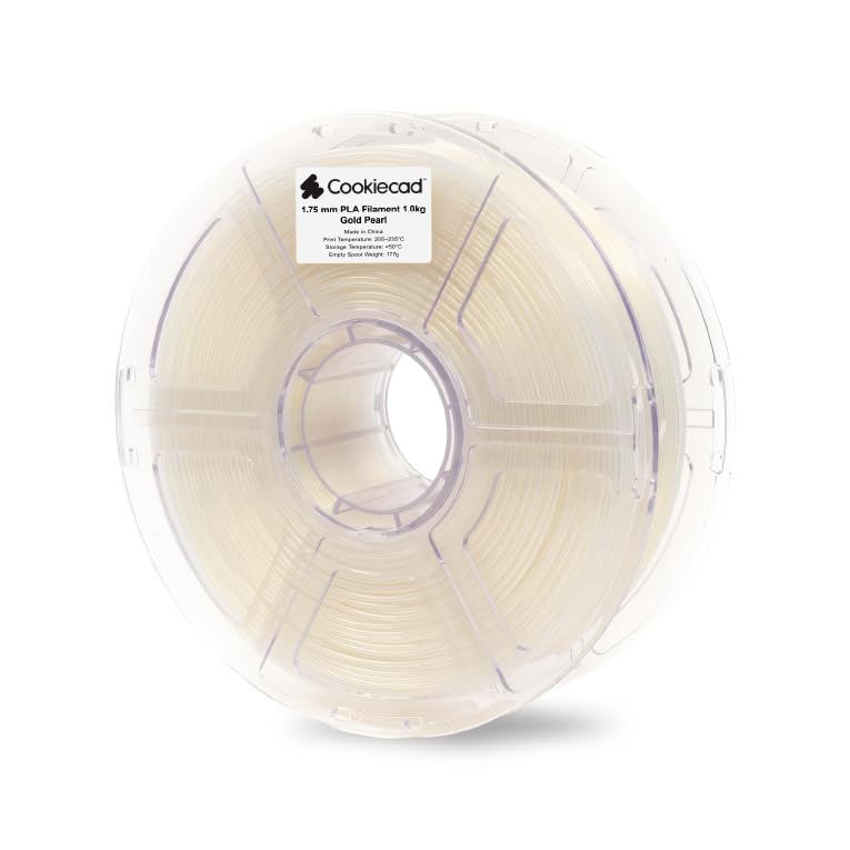 Image of Cookiecad PLA Filament Iridescent Glitter, Gold Pearl, 1.75mm 1kg